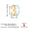 2" Broad Brass Numerals (0-9)